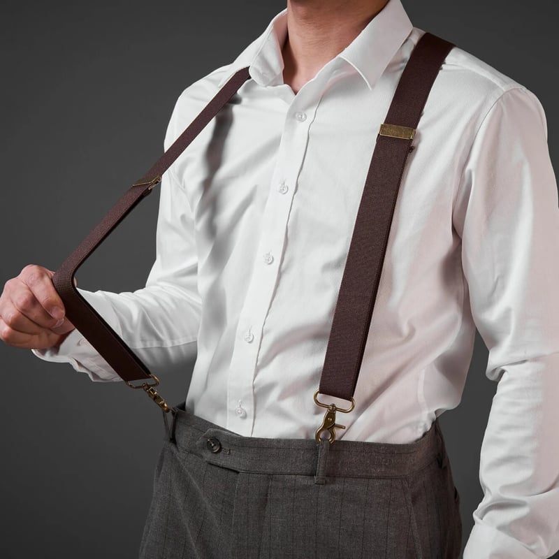 GentleHold – Premium Leather Suspenders for Men