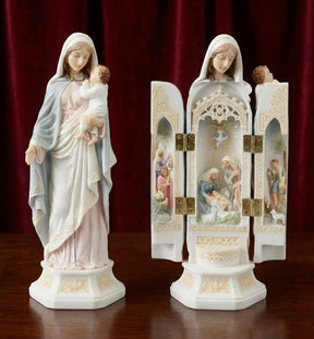 Celestial Birth - Renaissance Nativity Triptych