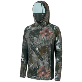 SunGuardPro - UPF 50+ Camo Hunting & Fishing Hoodie with Mask