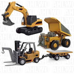 TitanSite – Interactive RC Excavator, Dump Truck & Forklift Set