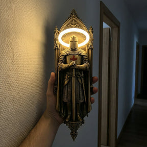 KnightGlow – Medieval Knight Wall Lamp