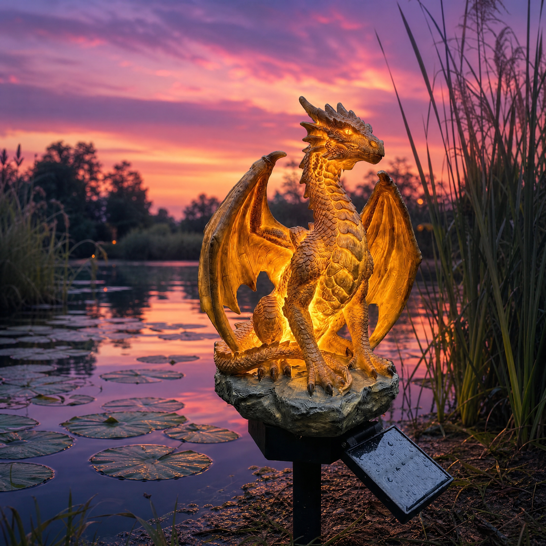 DrakeLight – Fantasy Dragon Outdoor Solar Decor