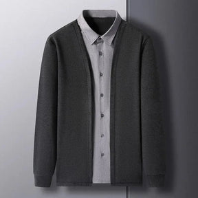 Cardigan Illusion™ – 2-in-1 Layered Shirt & Cardigan