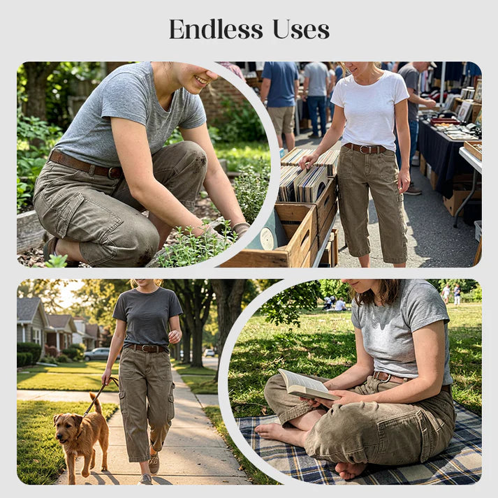 FlexWear – Stretchy Casual Cargo Capris