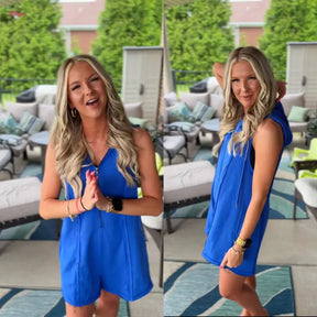 ActiveEase – Half-Zip Hooded Summer Romper