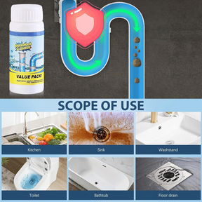 LAST DAY 50% off✨ Powerful Sink Drain Cleaner - All-Purpose Pipe Dredging Powder for Home
