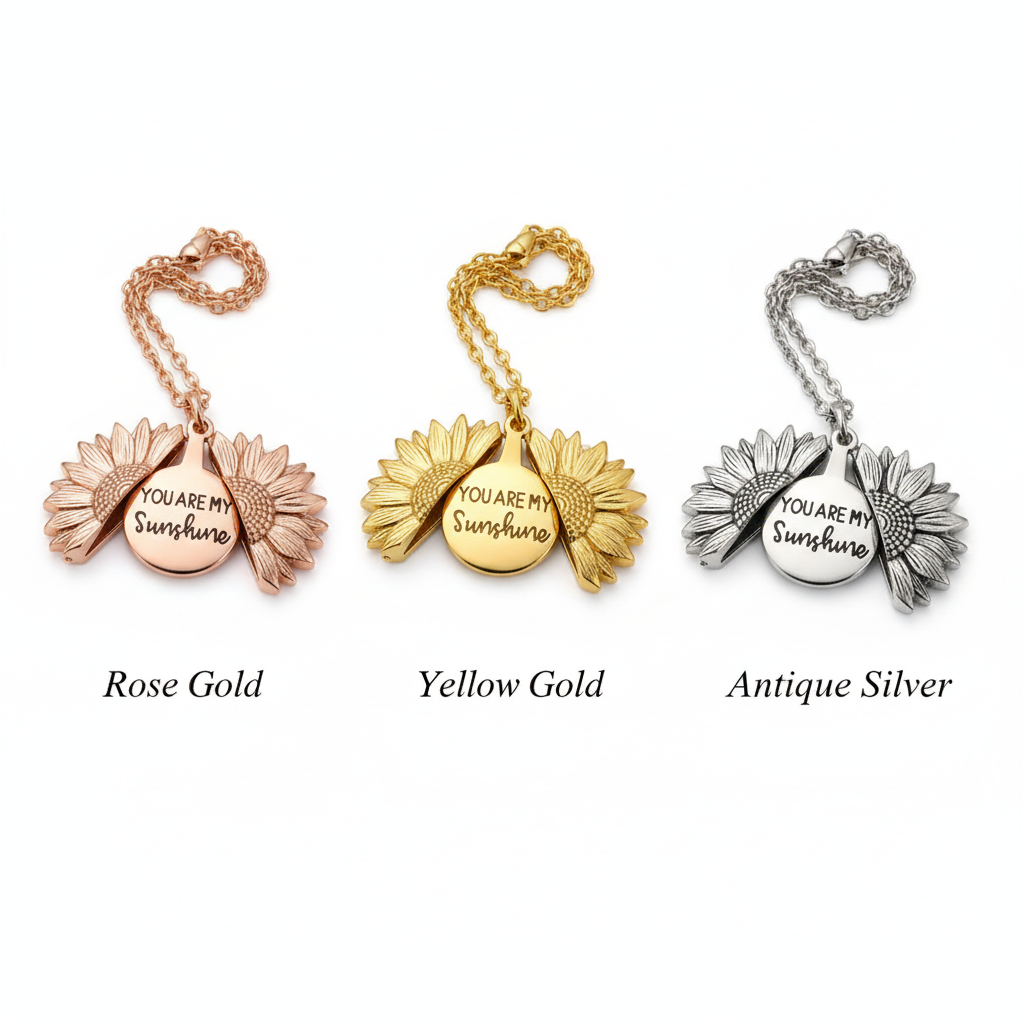 PureSun – “You Are My Sunshine” Necklace Gift Set