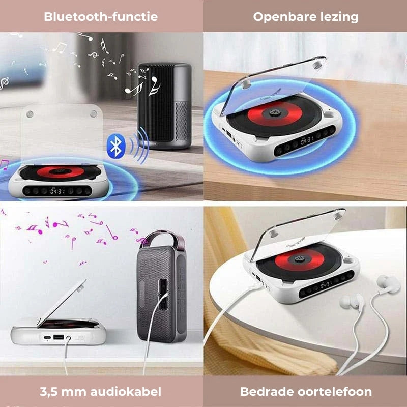 DiscWave – Compact CD Player for Home & Travel