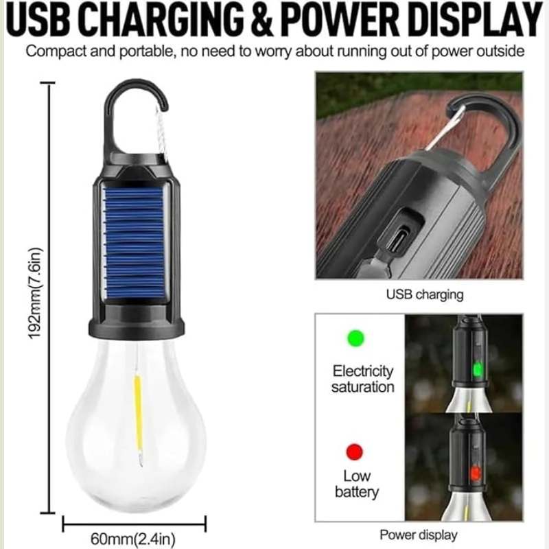 GlowHanging –  Solar Portable Camping Light