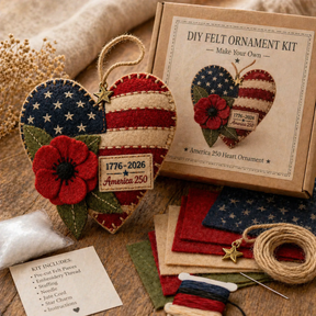 PoppyCraft – DIY Patriotic Cross Ornament Kit