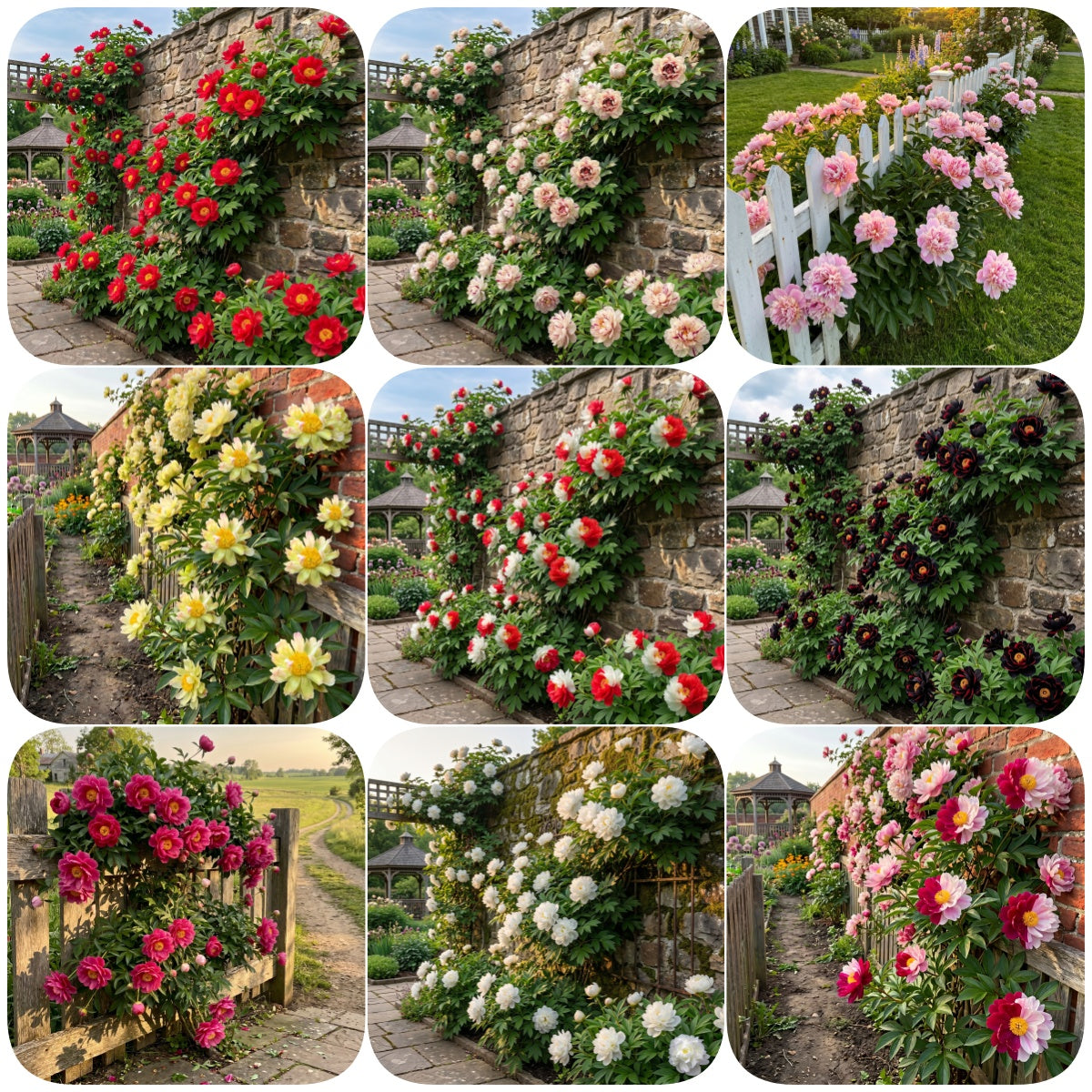 🌸 Rare Climbing Peony Bulbs🪴Big Full Blooms, Cold Hardy Perennial, Easy to Grow Garden Favorite