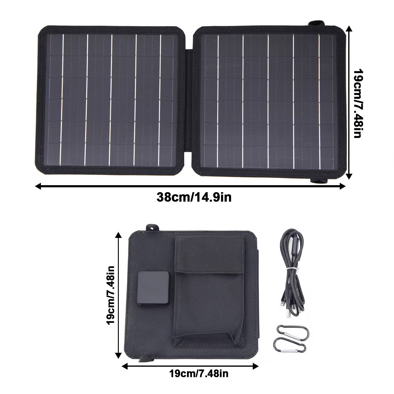 EcoSun – Solar Powered Folding Travel Bag