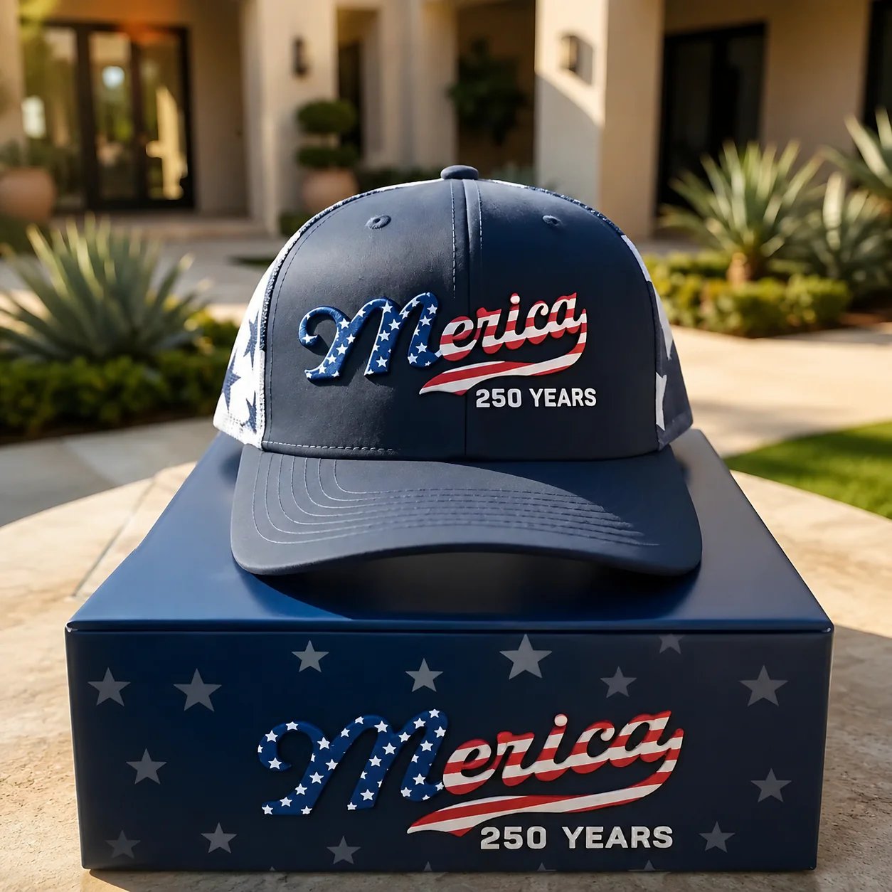 MericaForge – Merica 250 Years Embroidered Trucker Hat