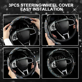 LuxiDrive – Crystal Studded Steering Wheel Cover