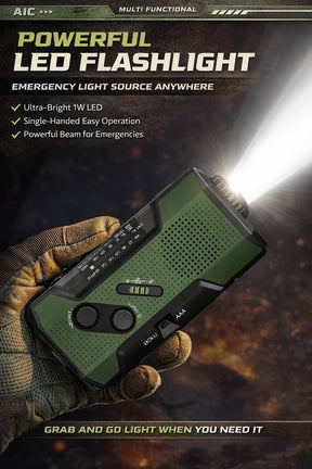 PowerCast Elite – 4-in-1 Emergency Radio