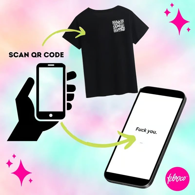 ScanMe – Funny QR Code Interactive T-Shirt