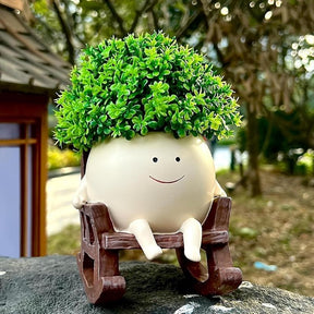 ArtSeat – Unique Chair-Shaped Resin Planter Vase