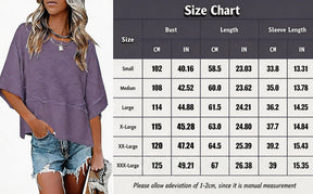PureEase – Oversized Crewneck Comfort Summer Top