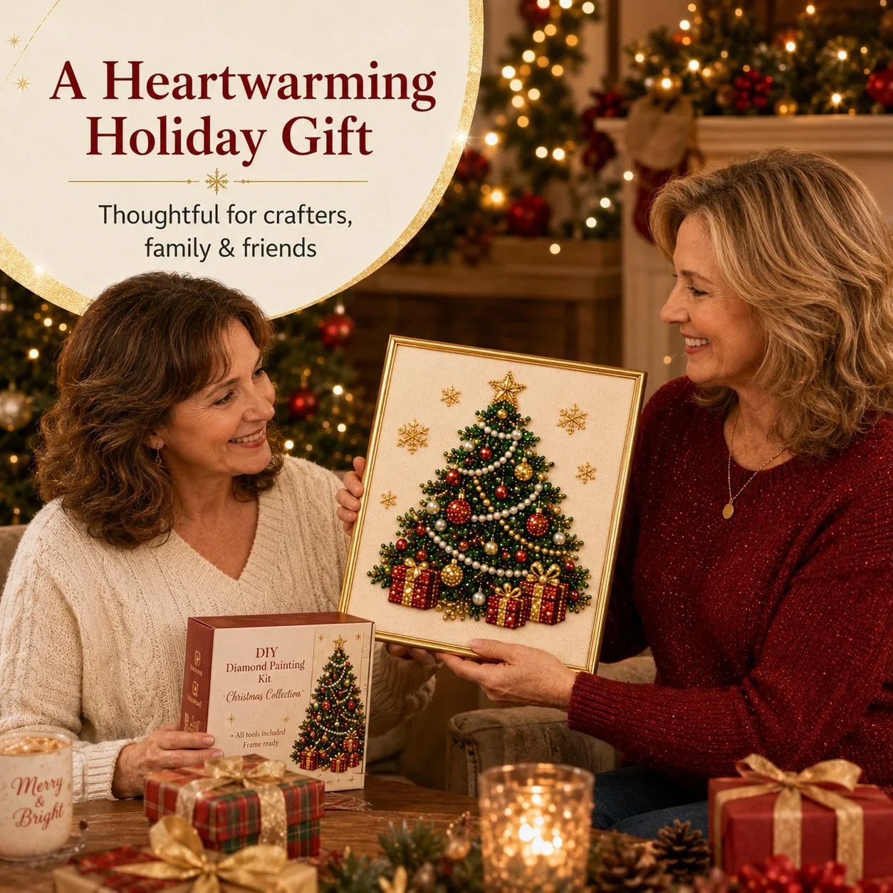 PearlCraft – Premium 3D Christmas Diamond Painting Kit