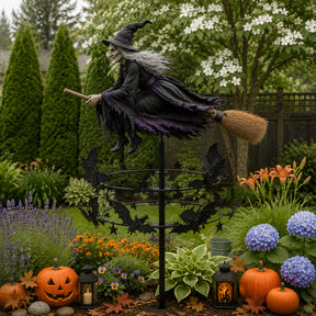 WitchWhirl – Enchanted Halloween Garden Wind Spinner