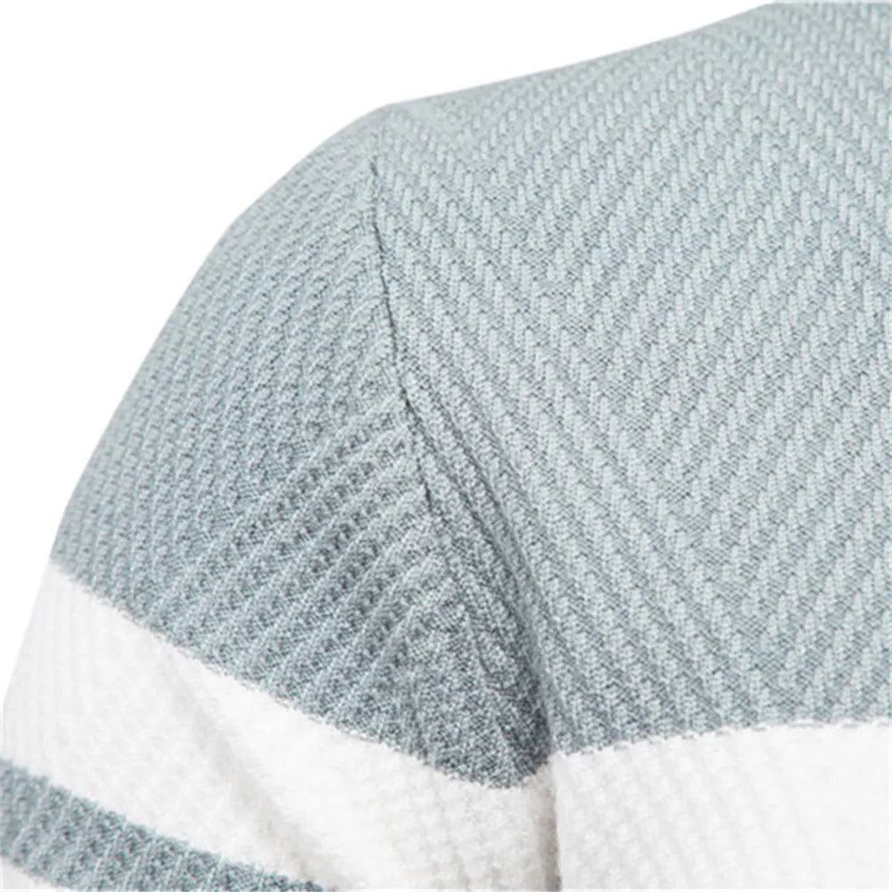 Zander Field Stripe Cotton Crewneck | Lupi