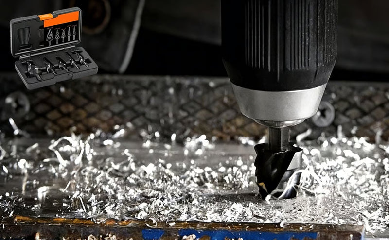 SteelForce – Heavy-Duty Spiral Step Drill Bit Kit