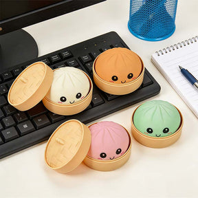 SquishJoy – Ultra-Rare Rainbow Smiling Dumpling Squishy Toy