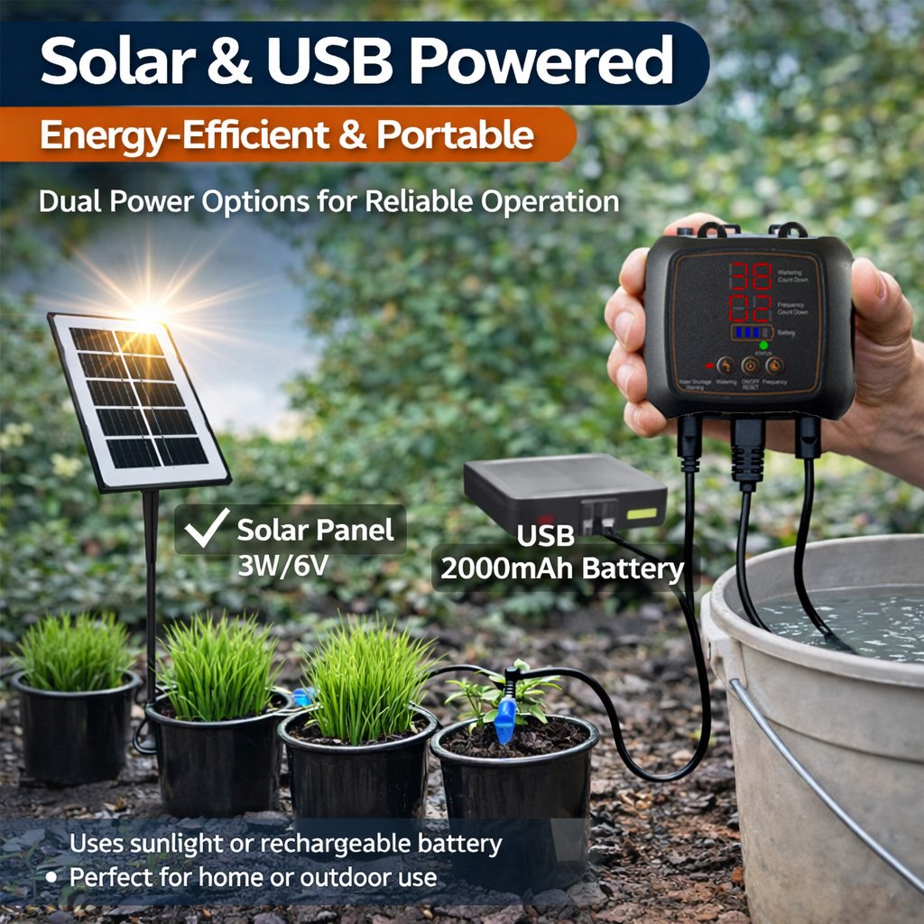 💧 12-Plant Solar Drip Irrigation Kit 🔥