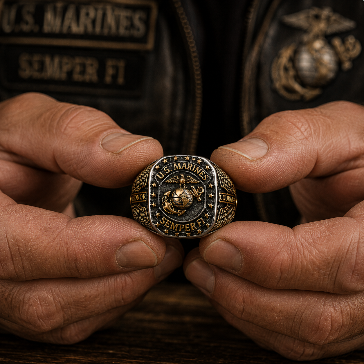 IronSemper – Eagle Anchor Military Ring