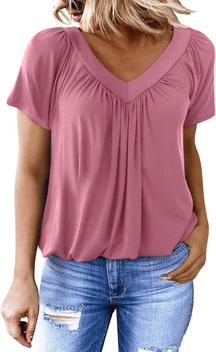 AuraFit | Classic Women’s V-Neck Casual Tee