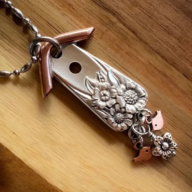 WhimsyPerch - Handcrafted Birdhouse Pendant