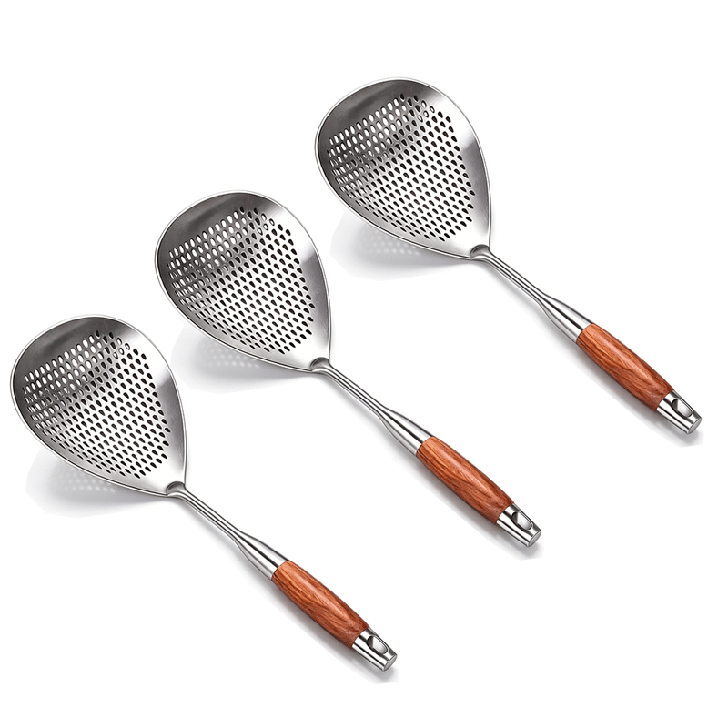 ChefWood – Wooden Handle Stainless Steel Skimmer