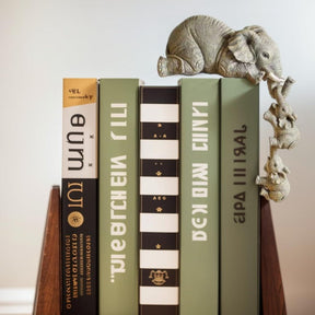 ElevaWood – Handcrafted Wooden Elephant Family Set