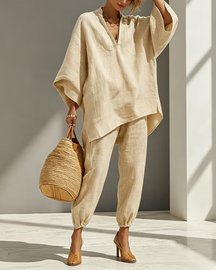 BelleVogue – Wide Leg Pants Set