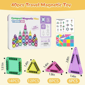 MagnaBuild – Magnetic Tiles Building Blocks Set
