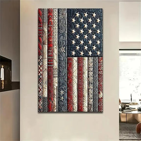 DiamondCraft – American Flag DIY 5D Diamond Painting Kit