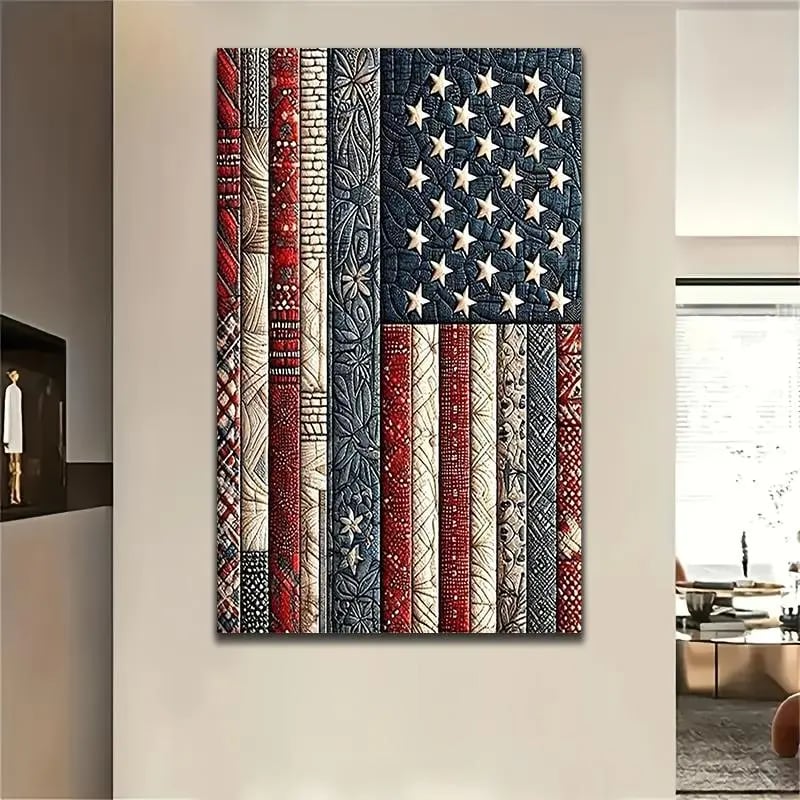 DiamondCraft – American Flag DIY 5D Diamond Painting Kit