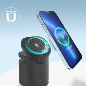 PowerBeat Dock – Magnetic Wireless Charger & Speaker