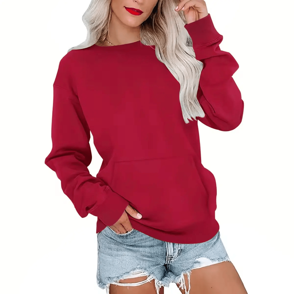 CozyCore – Women’s Crewneck Hoodless Sweatshirt