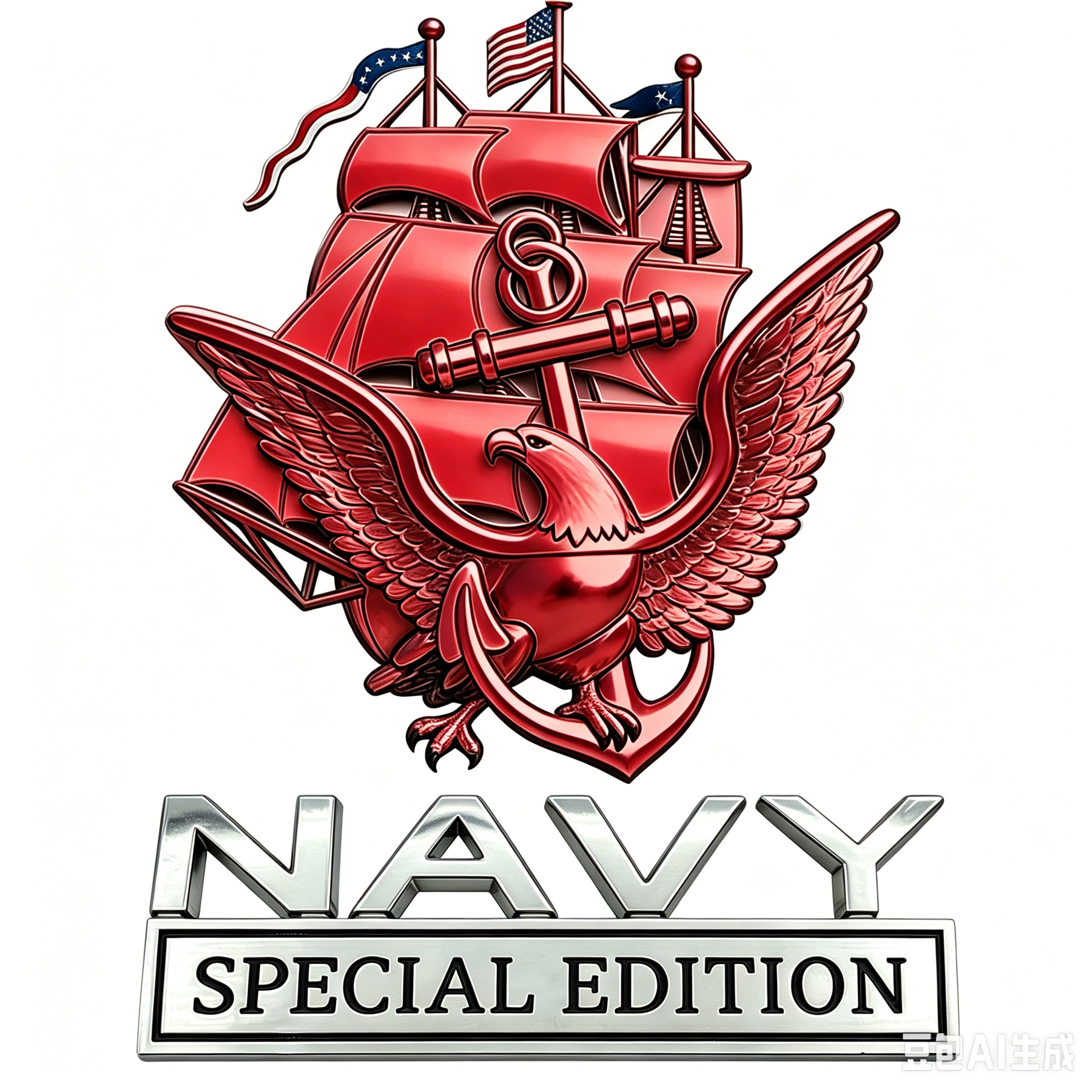 NavyHonor – Navy Veteran Metal Auto Emblem