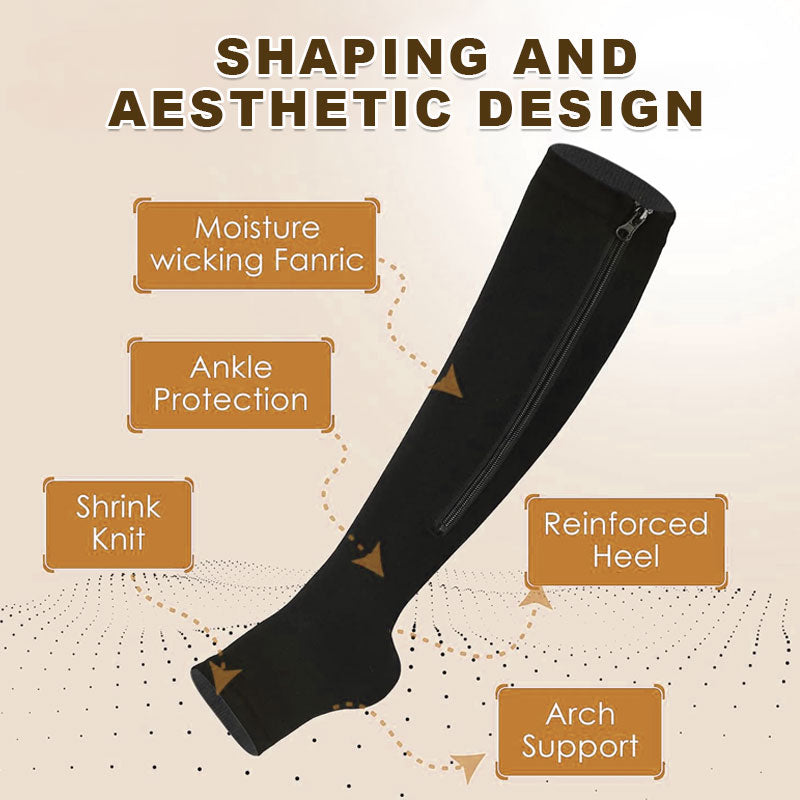 ZipFit – Sports Zipper Compression Socks