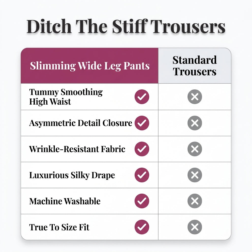 GraceFlow – High Waist Wide Leg Comfort Pants