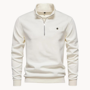 Lennox Mock Neck Zip Sweater | Lupi