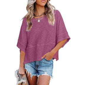 PureEase – Oversized Crewneck Comfort Summer Top