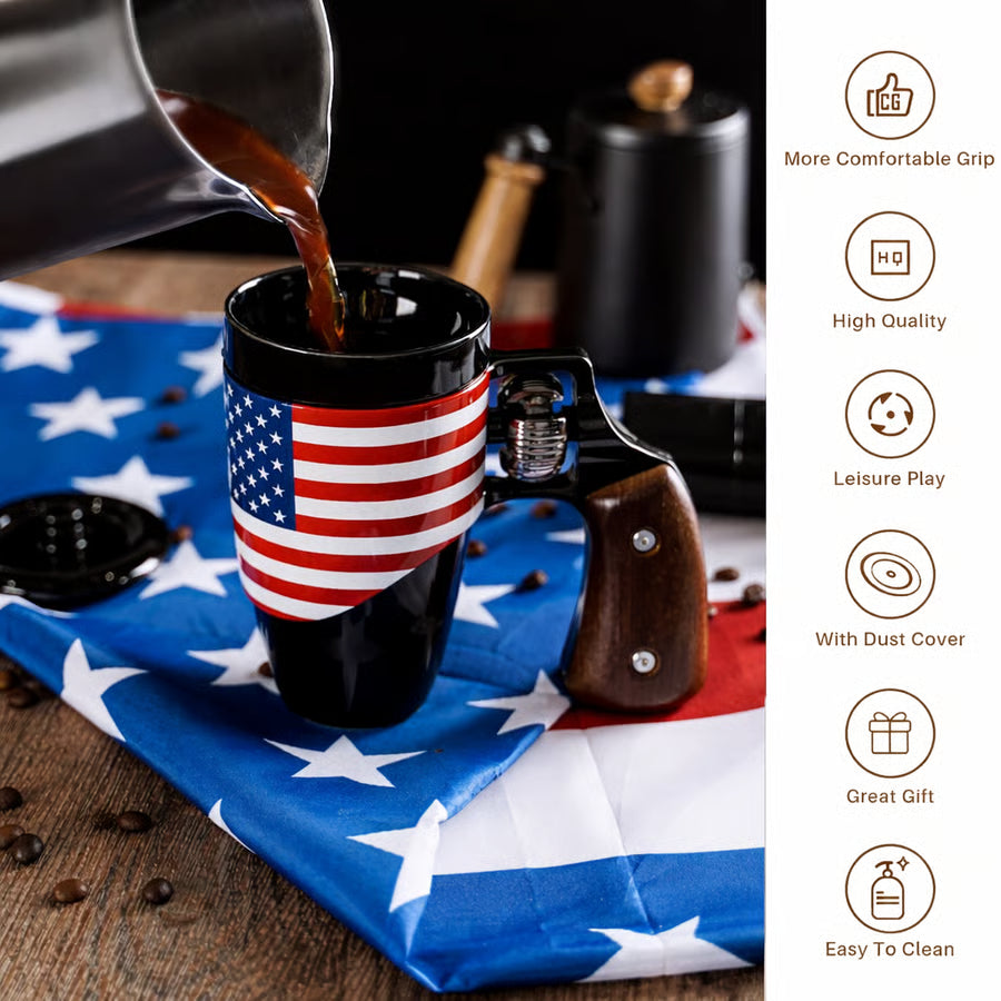 SharpSip – Revolver Gun Inspired Mug