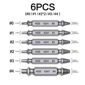 FixGrip – Stripped Screw Remover 6PCS Extractor Set