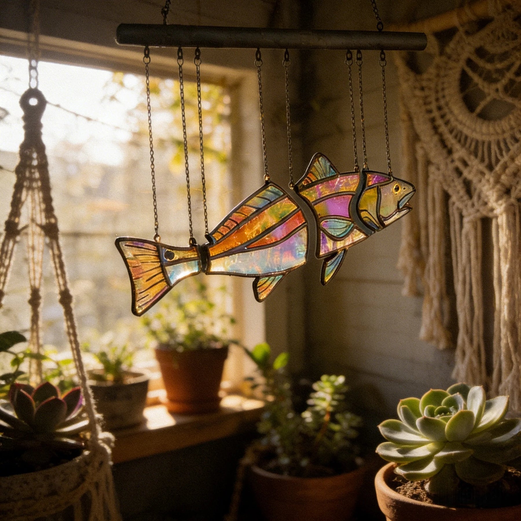 AquaLume – Handcrafted Fish Window Art
