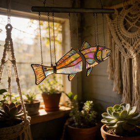 AquaLume – Handcrafted Fish Window Art