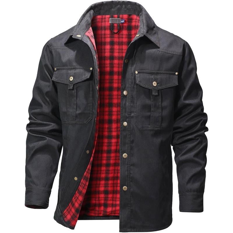 VistaWork – Versatile Flannel-Lined Utility Shacket
