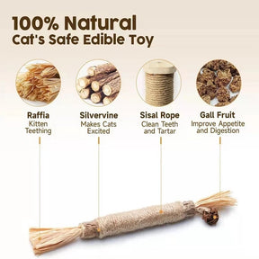 AuraStick – Natural Silvervine Cat Chew Toy